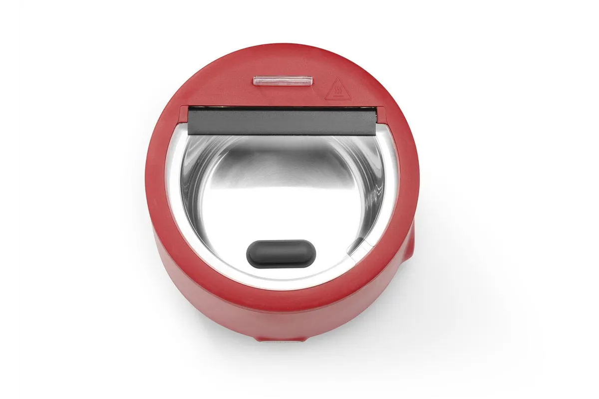 Kociołek do zupy UNIQ 8L czerwony z cyfrową regulacją temperatury Hendi 860571