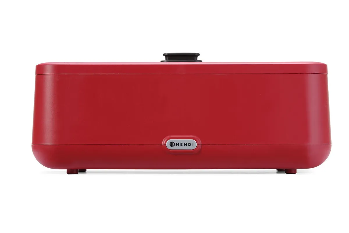 Podgrzewacz elektryczny UNIQ 700W czerwony GN 1/1 z cyfrową regulacją Hendi 470459