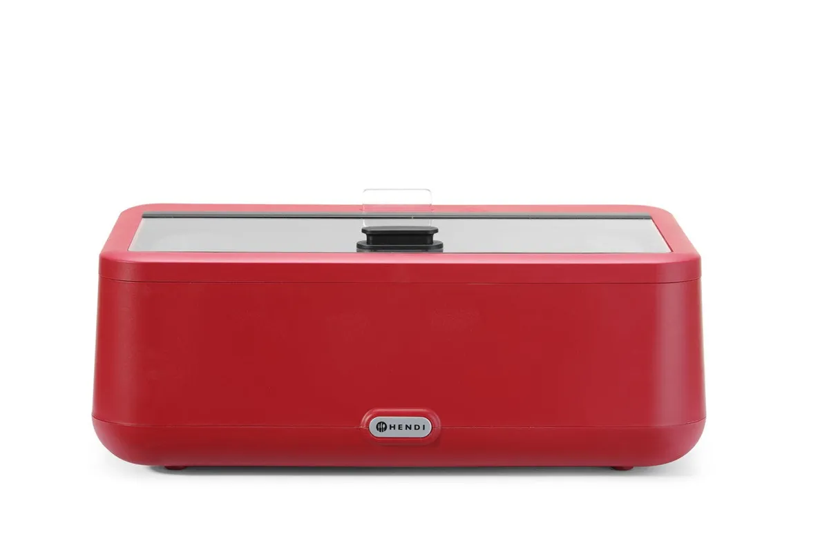 Podgrzewacz elektryczny UNIQ 700W czerwony GN 1/1 z cyfrową regulacją Hendi 470459