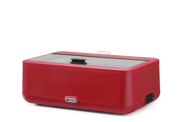 Podgrzewacz elektryczny UNIQ 700W czerwony GN 1/1 z cyfrową regulacją Hendi 470459