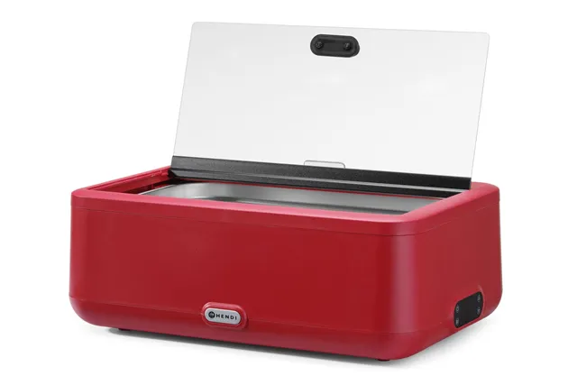 Podgrzewacz elektryczny UNIQ 700W czerwony GN 1/1 z cyfrową regulacją Hendi 470459