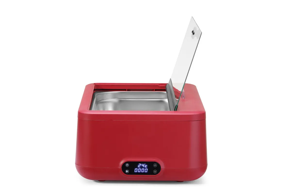 Podgrzewacz elektryczny UNIQ 700W czerwony GN 1/1 z cyfrową regulacją Hendi 470459