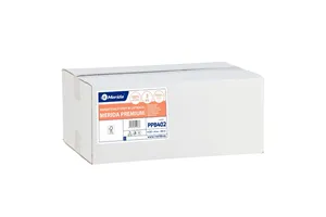 Papier toaletowy w listkach MERIDA PREMIUM, biały, trzywarstwowy, karton 4800 szt. listków