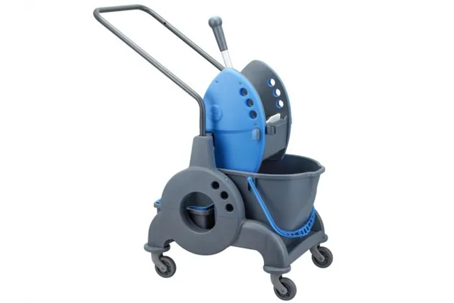 Wózek jednowiadrowy 15 l z kuwetą 8 l, niebieska prasa