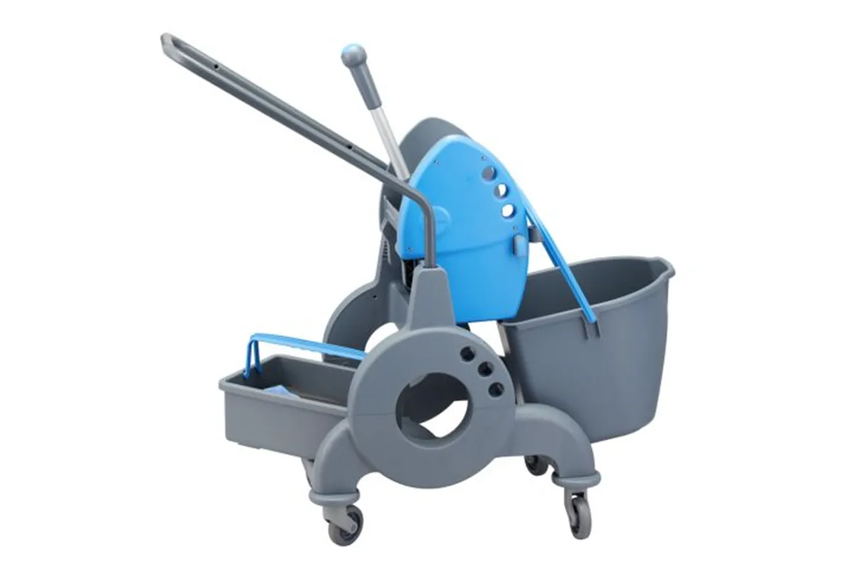 Wózek jednowiadrowy 15 l z kuwetą 8 l, niebieska prasa