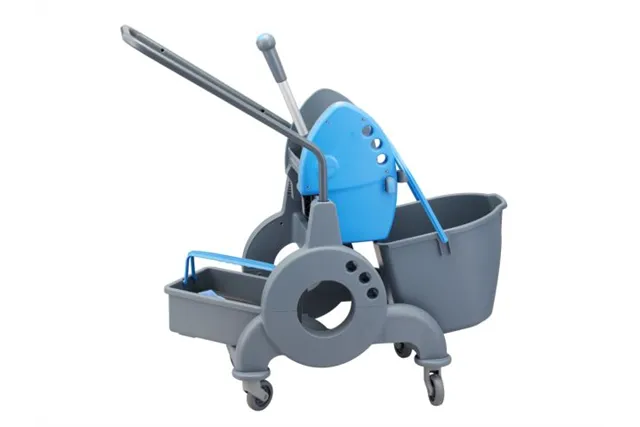 Wózek jednowiadrowy 15 l z kuwetą 8 l, niebieska prasa