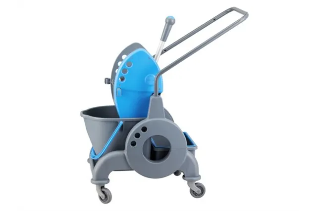 Wózek jednowiadrowy 15 l z kuwetą 8 l, niebieska prasa