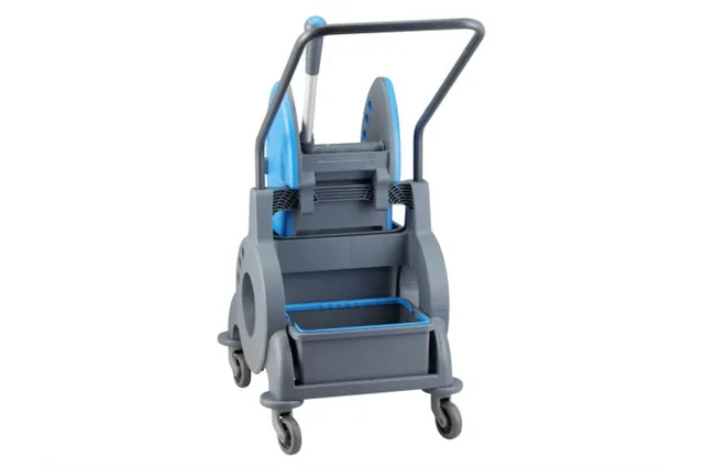 Wózek jednowiadrowy 15 l z kuwetą 8 l, niebieska prasa