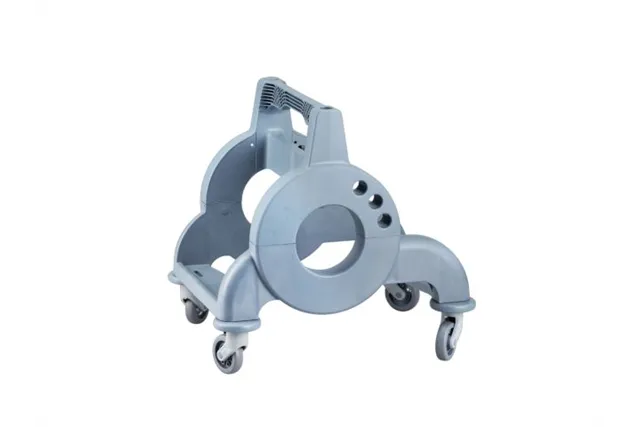 Wózek jednowiadrowy 15 l, z kuwetą 8 l, z prostą rączką, czerwony