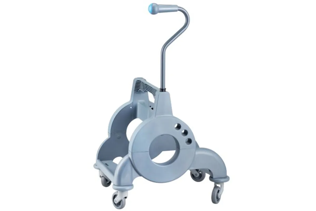 Wózek jednowiadrowy 15 l, z kuwetą 8 l, z prostą rączką, żółty