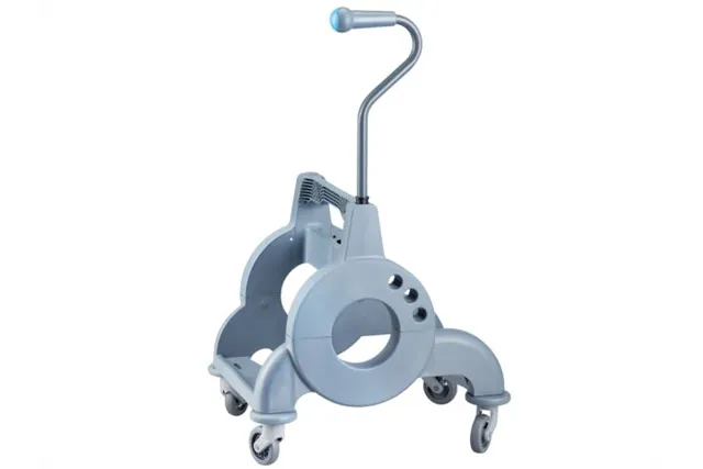 Wózek jednowiadrowy 15 l, z kuwetą 8 l, z prostą rączką, żółty