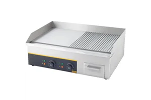 Płyta grillowa 1/2 gładka, 1/2 ryflowana, Gredil,  P 3.5 kW, U 230 V Gredil 745120