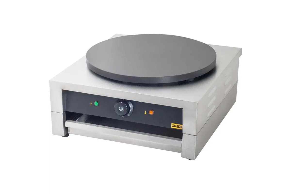 Naleśnikarka, płyta żeliwna z powłoką ceramiczną, Gredil, P 3 kW, U 230 V Gredil 772281