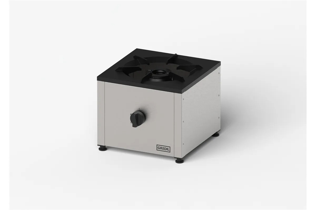 Taboret gazowy pojedynczy, 450x450, 7.5 kW, G20/20 mbar, Gredil Gredil 773071