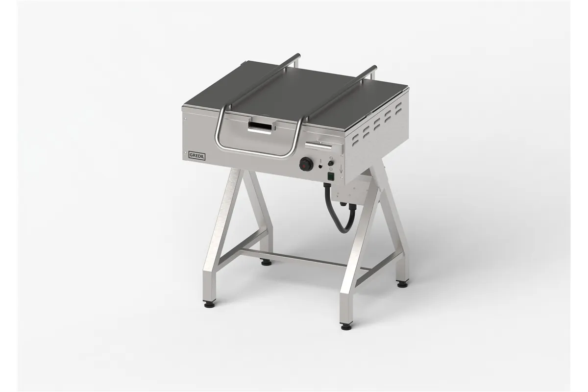 Patelnia elektryczna uchylna na stelażu, Gredil, 700x786x912 mm, P 6.3 kW, U 400 V Gredil 778003