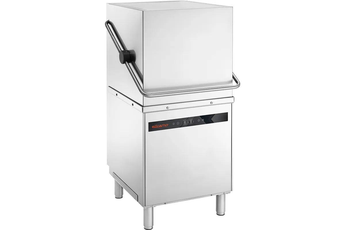 Zmywarka kapturowa HERA z dozownikami detergentów i pompą wspomagającą płukanie, P 6,0 kW Elframo 803456