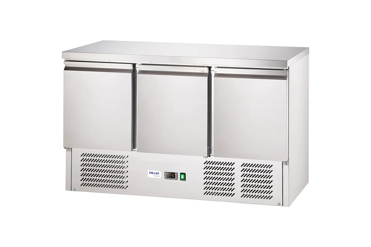 Stół chłodniczy 3 drzwiowy, agregat na dole, Frost, GN 1/1, V 219 l Stalgast 835039
