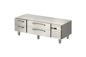 Podstawa chłodnicza, linia "700",  1600x650x600 mm, 2 szuflady GN 1/1, 2 szuflady GN 2/1 Stalgast 887237