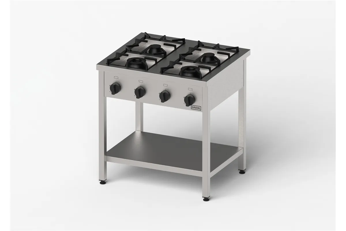 Kuchnia gazowa, Gredil, skręcana, 800x700x850 mm, P 21 kW, G20/20 mbar Gredil 976511