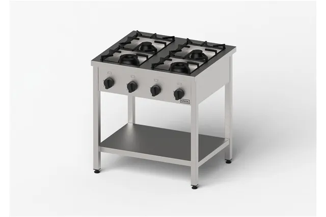 Kuchnia gazowa, Gredil, skręcana, 800x700x850 mm, P 21 kW, G20/20 mbar Gredil 976511