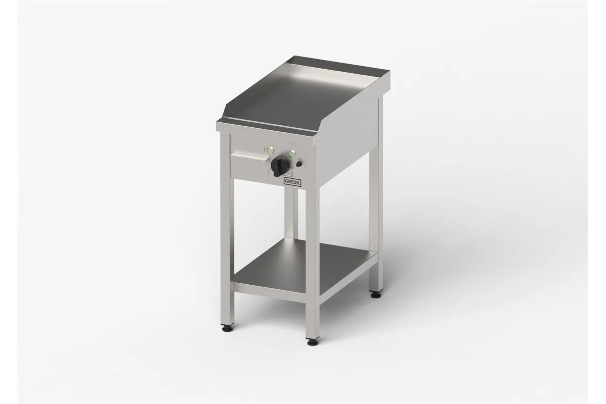 Płyta grillowa elektryczna, gładka, Gredil, 400x700x850 mm, P 4.0 kW, U 400 V Gredil 977301