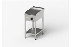 Płyta grillowa elektryczna, ryflowana, Gredil, 400x700x850 mm, P 4.0 kW, U 400 V Gredil 977302