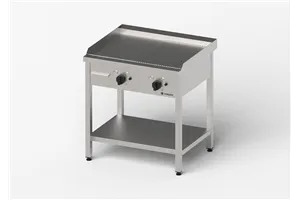 Płyta grillowa elektryczna, gładko-ryflowana, Gredil, 800x700x850 mm, P 8.1 kW, U 400 V Gredil 977313