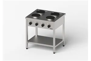 Kuchnia elektryczna, Gredil, 800x700x850 mm, 4-płytowa, P 10.4 kW, U 400 V Gredil 977500