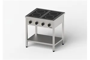 Kuchnia ceramiczna, Gredil, 800x700x850 mm, 4-polowa, P 10 kW, U 400 V Gredil 977550