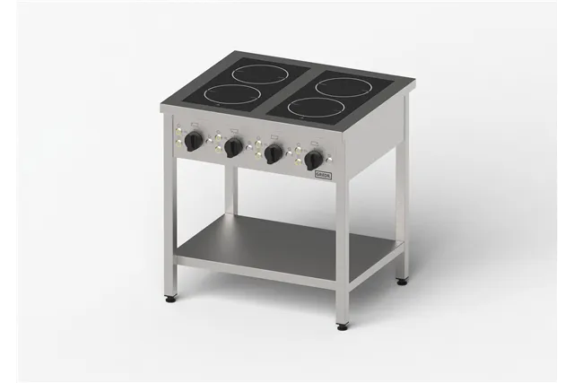 Kuchnia ceramiczna, Gredil, 800x700x850 mm, 4-polowa, P 10 kW, U 400 V Gredil 977550