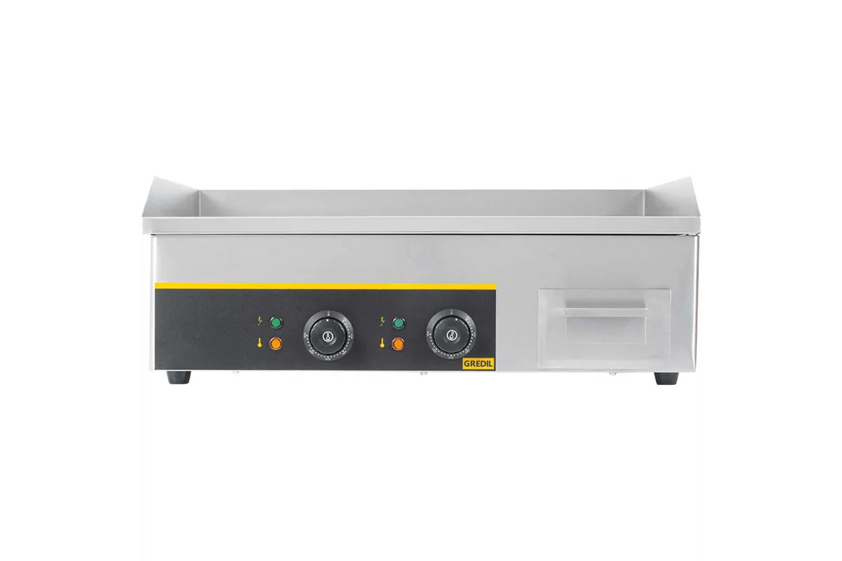Płyta grillowa 1/2 gładka, 1/2 ryflowana, Gredil,  P 3.5 kW, U 230 V Gredil 745120