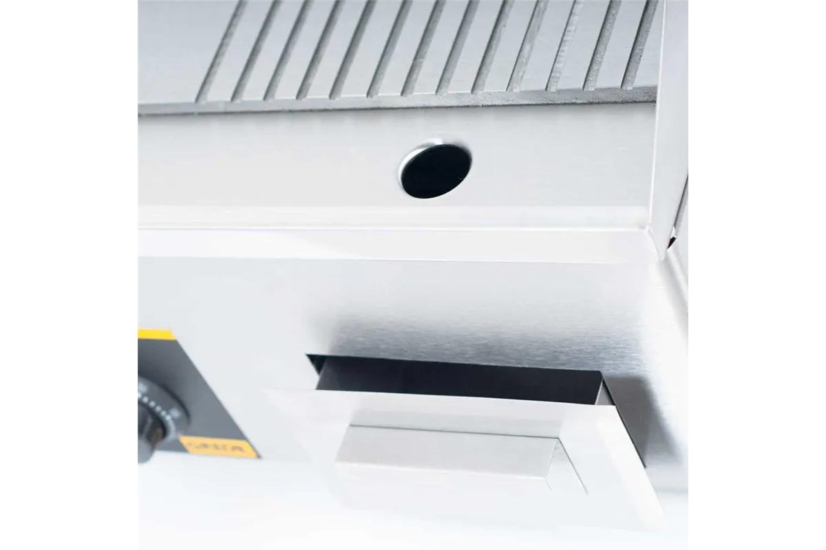 Płyta grillowa 1/2 gładka, 1/2 ryflowana, Gredil,  P 3.5 kW, U 230 V Gredil 745120