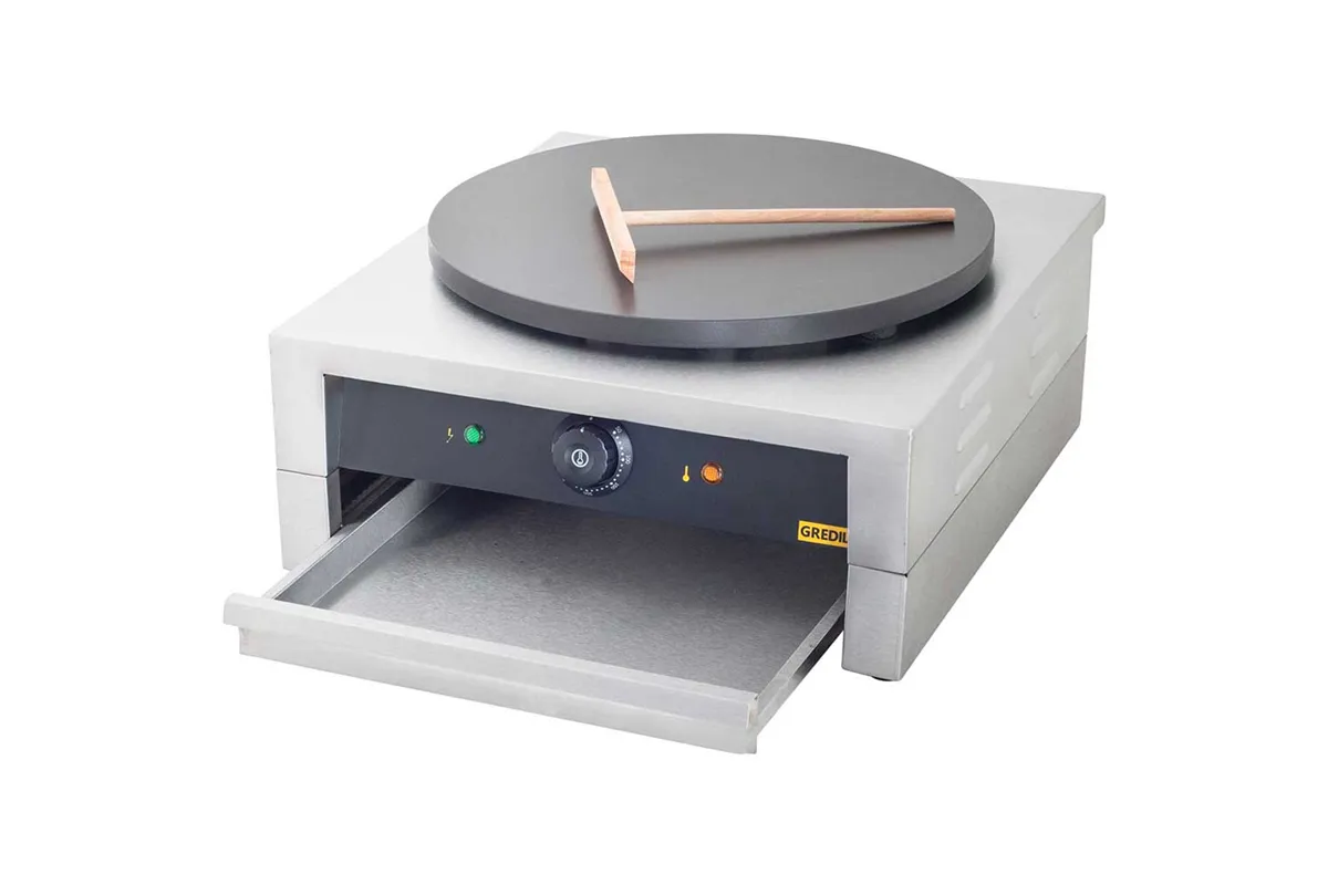 Naleśnikarka, płyta żeliwna z powłoką ceramiczną, Gredil, P 3 kW, U 230 V Gredil 772281