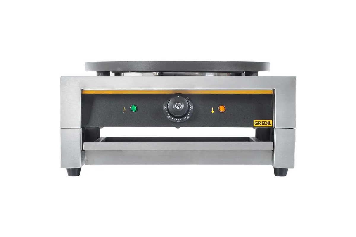 Naleśnikarka, płyta żeliwna z powłoką ceramiczną, Gredil, P 3 kW, U 230 V Gredil 772281