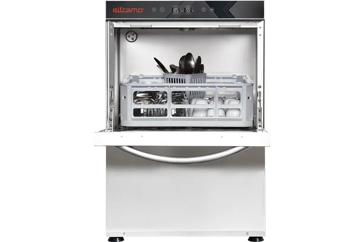 Zmywarka do szkła HERA z dozownikami detergentów, P 3,3 kW Elframo 802446
