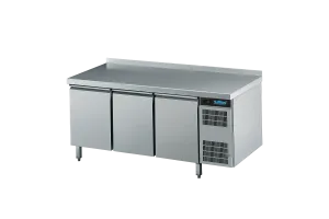 Stół mroźniczy  3-modułowy z własnym agregatem z blatem z rantem tylnym GN 1/1 490L 1725x700x850 ATK EK731 1701 Rilling