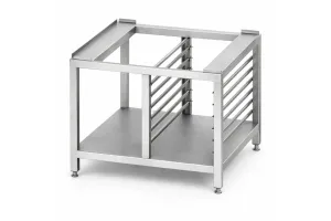 Podstawa dla schładzarko-zamrażarki dla SKC 4 szafka otwarta po lewej stronie, po prawej miejsce z prowadnicami dla GN 1/1