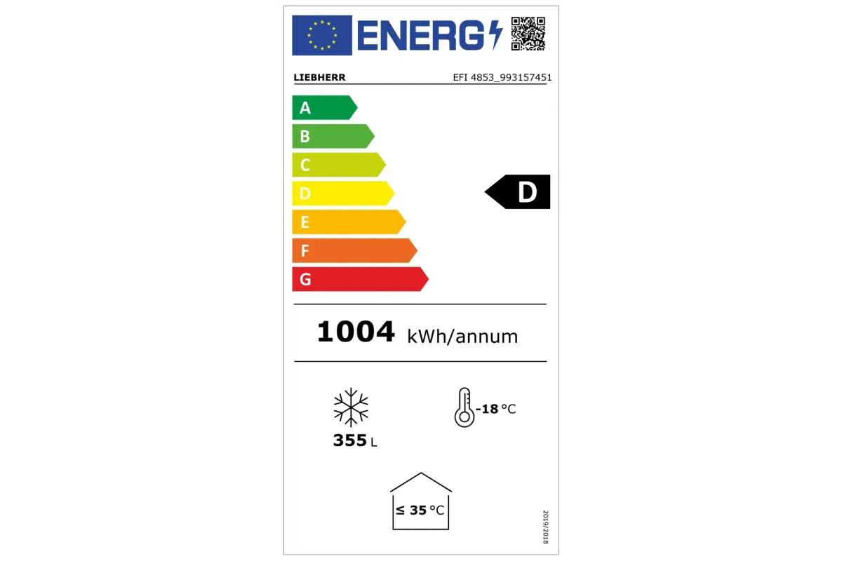 Zamrażarka skrzyniowa do lodów 499 l 82,5x167,5x68cm Liebherr EFI4853