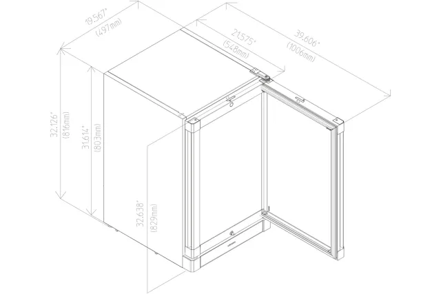 Zamrażarka gastronomiczna z chłodzeniem dynamicznym 93 l 81,6x49,7x55,8 cm Liebherr Fv913