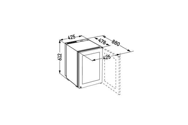 Humidor Liebherr 61,2x42,5x47,8 cm ZKes453