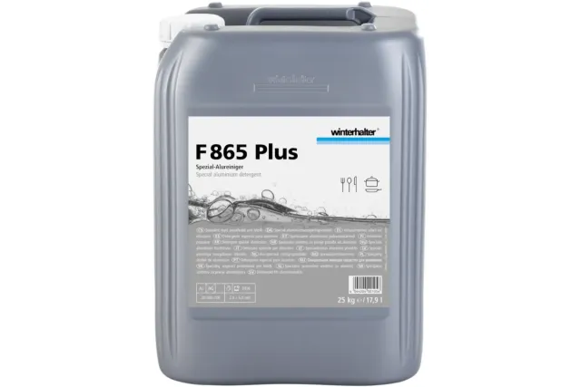 Winterhalter F865Plus – niskopieniący detergent do zmywarek przemysłowych, do naczyń z aluminium, 12 kg