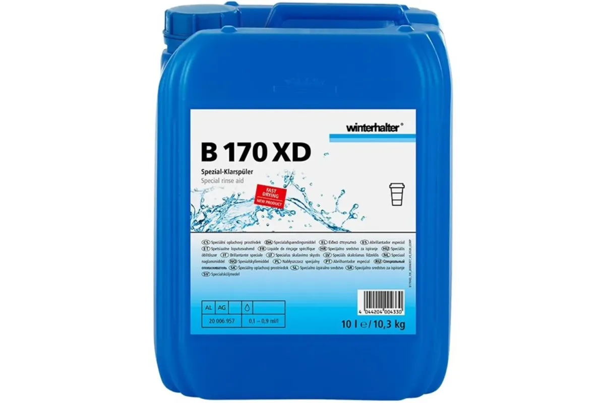 Winterhalter B170XD – specjalny nabłyszczacz do naczyń plastikowych, aluminium i srebra, 10L