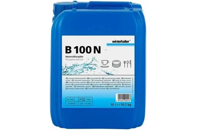 Winterhalter B100N – uniwersalny nabłyszczacz do zmywarek przemysłowych, kanister 5L