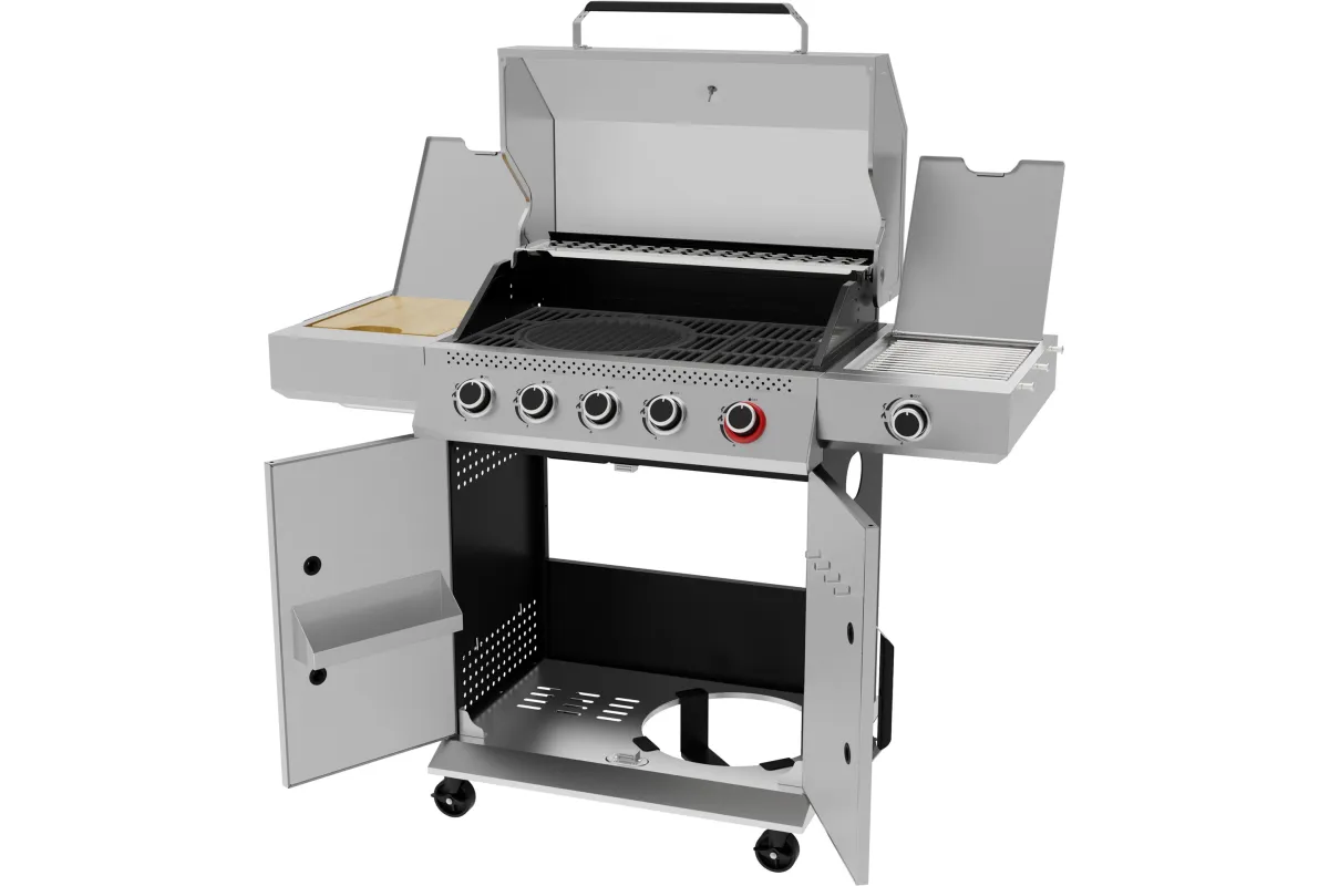 Grill Gazowy 5+1, 19kW stal nierdzewna Yato YG-20032