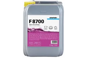 Winterhalter F8700 – uniwersalny detergent higieniczny do zmywarek przemysłowych, do twardej wody, 12 kg