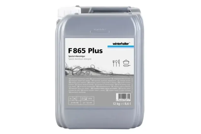 Winterhalter F865Plus – niskopieniący detergent do zmywarek przemysłowych, do naczyń z aluminium, 12 kg