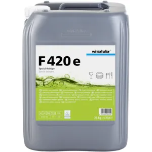 Środek czyszczący do słabo zabrudzonych naczyń, szkła i porcelany F 420e, 25 kg