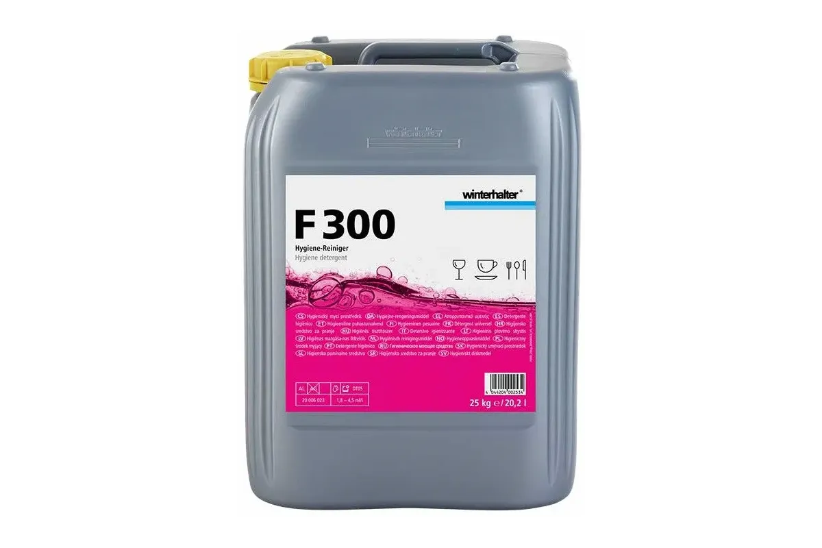 Winterhalter F300 – detergent bistro do zmywarek przemysłowych, aktywny chlor, 25 kg