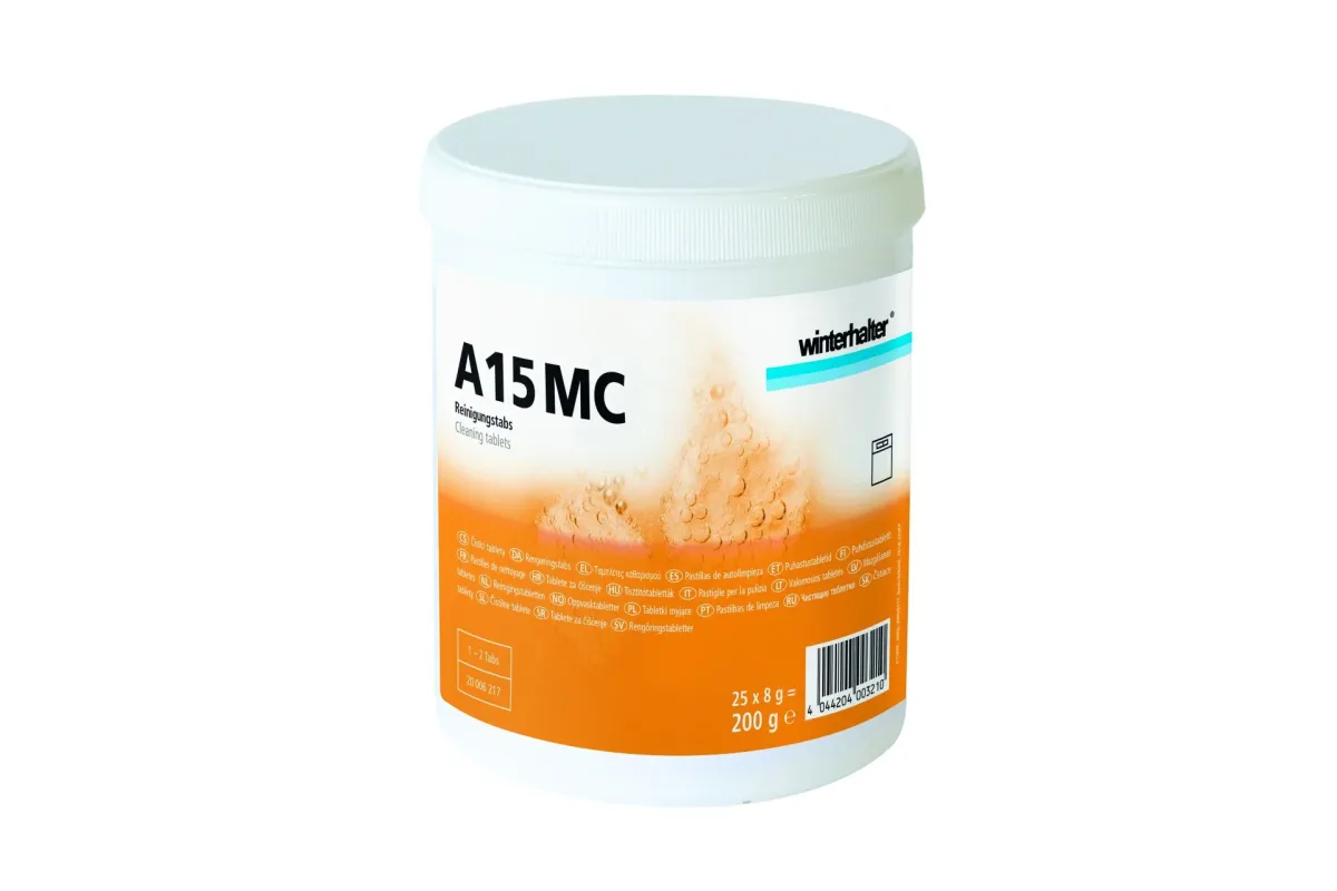Winterhalter A15MC – tabletki czyszczące do programu samoczyszczenia zmywarek Winterhalter, 200 g (25 × 8 g)