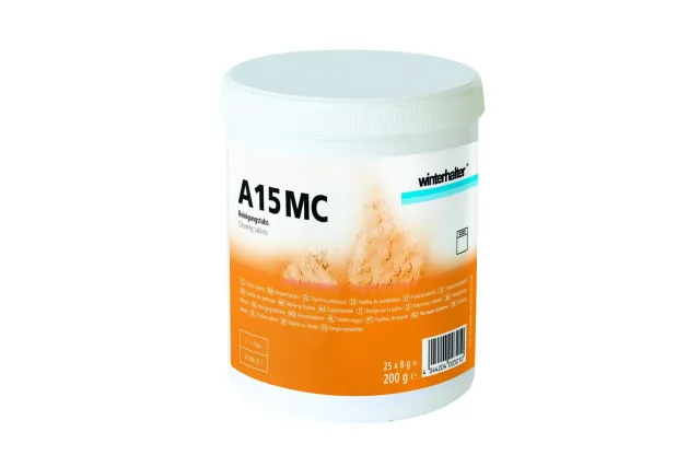 Winterhalter A15MC – tabletki czyszczące do programu samoczyszczenia zmywarek Winterhalter, 200 g (25 × 8 g)